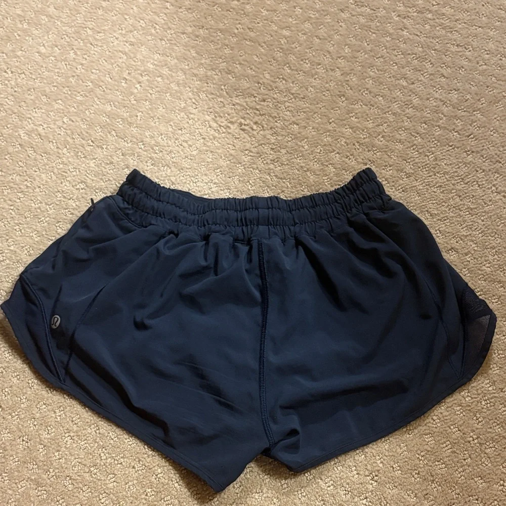 Lululemon Athletica Dark Blue Athletic Shorts - Picture 2 of 3